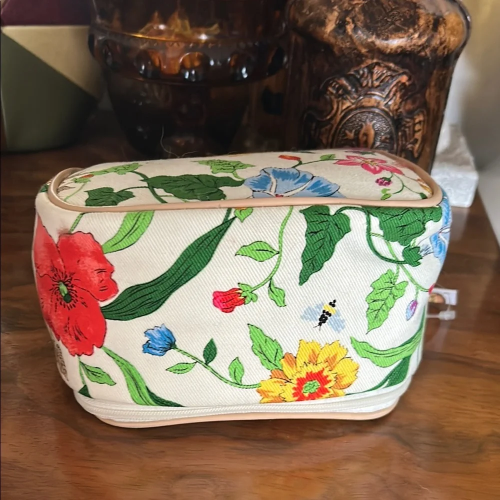TALBOTS Floral Cosmetic Case